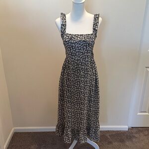 Heartloom Black and White Floral Dress